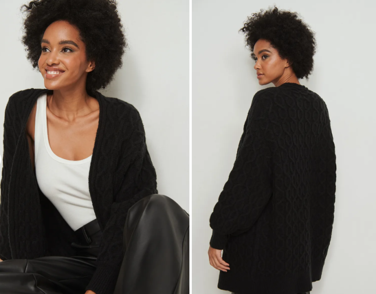 CARDIGAN OVERSIZED CABLE